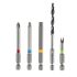 GRAPHITE Akkus fúró Energy+, 2db akku+töltő!, 18V/2Ah, 10mm + alu koffer + 109 kiegészítő, levehető fúrótokmány 3 év garanciával 58G022-PS15