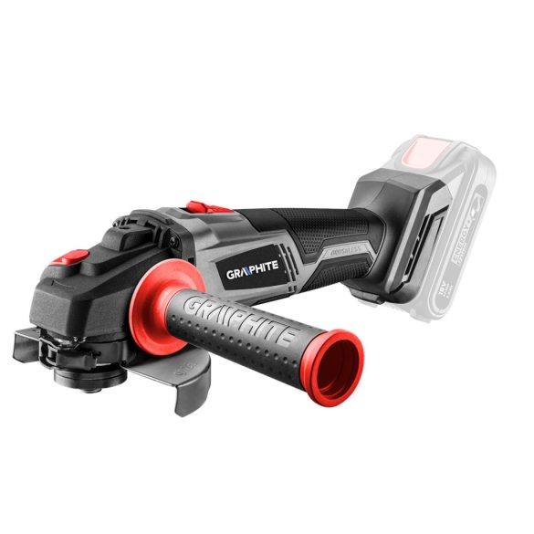 GRAPHITE Akkus szénkefementes sarokcsiszoló Energy+, 18V, 125mm, akku nélkül!!! 3 év garanciával 58G026