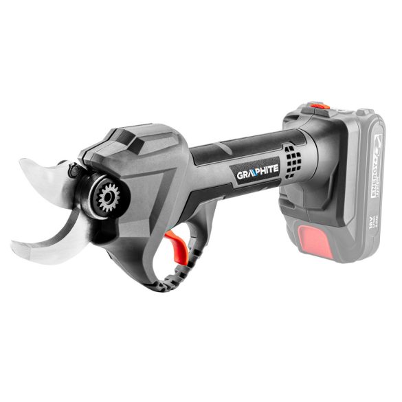 GRAPHITE Akkus szénkefementes metszőolló, ágvágó, max. 30mm vágás, Energy+ 18V, akku nélkül!!! 3 év garanciával 58G029