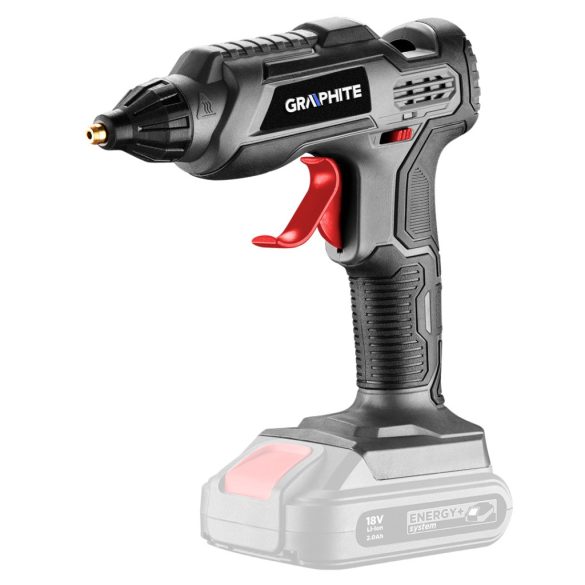 GRAPHITE Akkus ragasztópisztoly, Energy+ 18V, 11mm, akku nélkül!!! 3 év garanciával 58G040