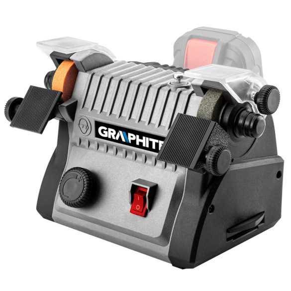 GRAPHITE Akkus köszörű- és polírozógép 3az1-ben, Energy+, CSISZOL, POLÍROZ, flexibilis csiszolófejjel, akku nélkül!!! 3 év garanciával 58G095