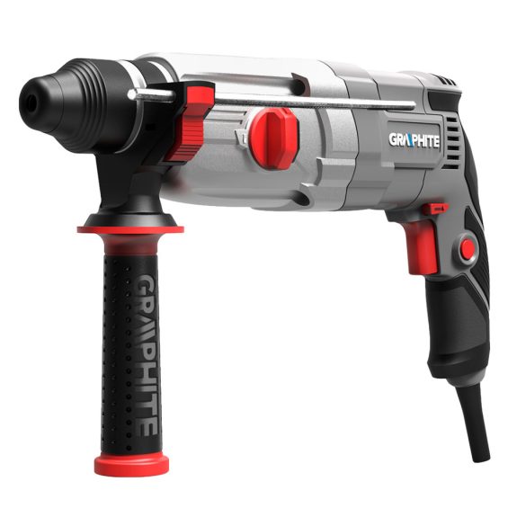 GRAPHITE Fúrókalapács vésőfunkcióval, 710W, 2,6 J, SDS PLUS, Koffer 3 év garanciával 58G537