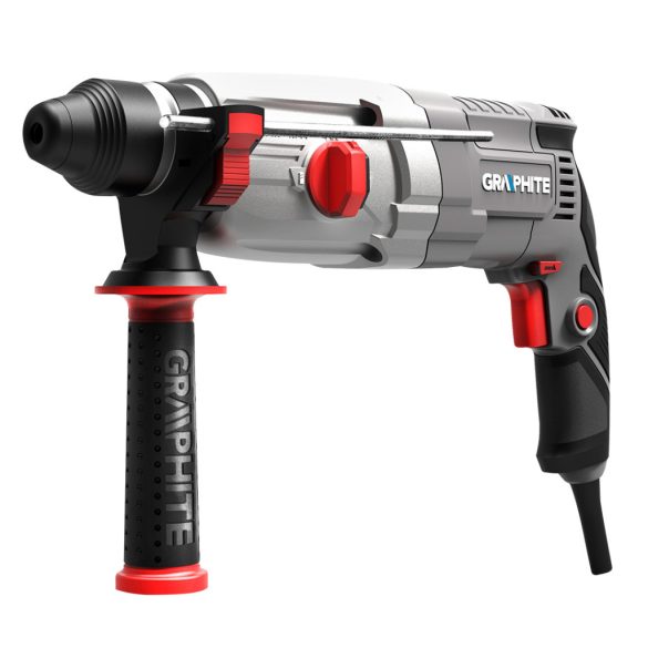 GRAPHITE Fúrókalapács vésőfunkcióval, 800W, 2,8 J, SDS PLUS, Koffer 3 év garanciával 58G538