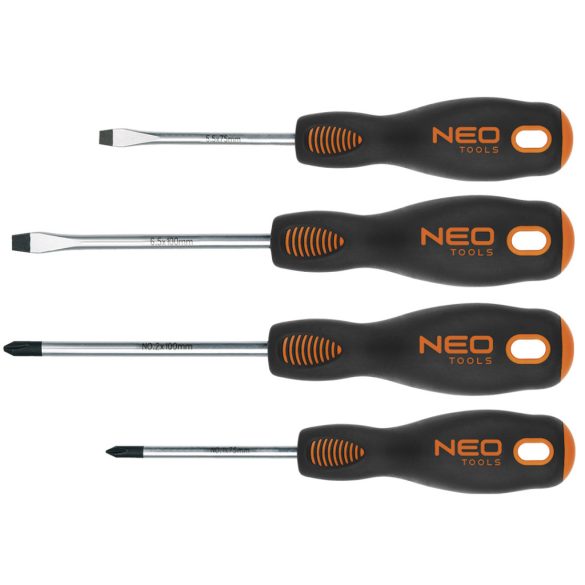NEO TOOLS Csavarhúzó készlet 4db 25 év garanciával 04-204