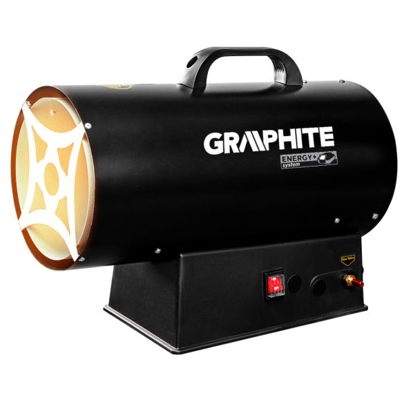 GRAPHITE Gázos hőlégbefúvó(Akkus) 30kW, Energy+ kompatibilis, Akku nélkül! 3 év garanciával 58GE101