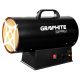 GRAPHITE Gázos hőlégbefúvó(Akkus) 30kW, Energy+ kompatibilis, Akku nélkül! 3 év garanciával 58GE101