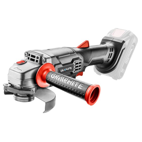 GRAPHITE Akkus sarokcsiszoló, 125mm Energy+ 18V, akku nélkül 3 év garanciával 58GE130