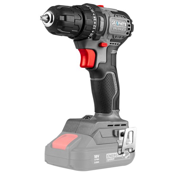 GRAPHITE Akkus szénkefementes fúró, csavarozó, Energy+, 18V, Kompakt méret, 10mm-es tokmány, akku nélkül! 3 év garanciával 58GE139