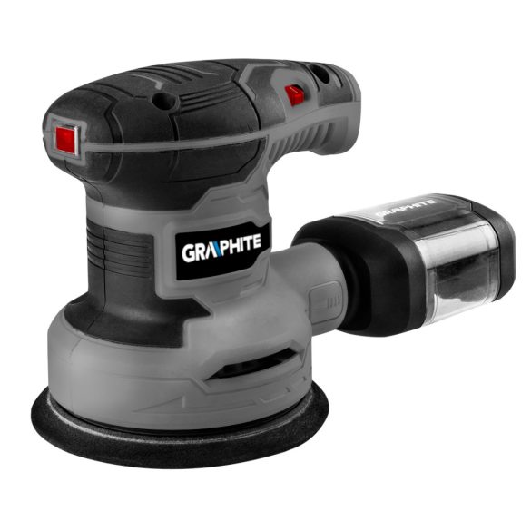 GRAPHITE Excentercsiszoló 300W, 125mm 3 év garanciával 59G348