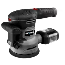   GRAPHITE Excentercsiszoló 450W, 125/150mm, kofferben 3 év garanciával 59G349