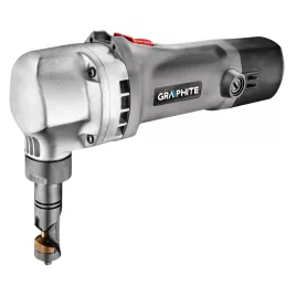   GRAPHITE LEMEZVÁGÓGÉP, folyamatos lyukasztó 500W, hullám- és síklemezekhez. Egyenes és ív vágásra. Kofferben. 3 év garanciával 59G401