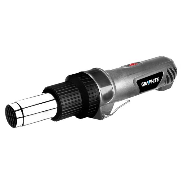 GRAPHITE Hőlégfúvó 2000W, egyenes markolat, hőfokszabályzós I: 350ºC, II: 550ºC 3 év garanciával 59G523