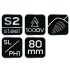 NEO TOOLS Csavarhúzó SL/PH1 80mm, 1000V, szigetelt 04-218