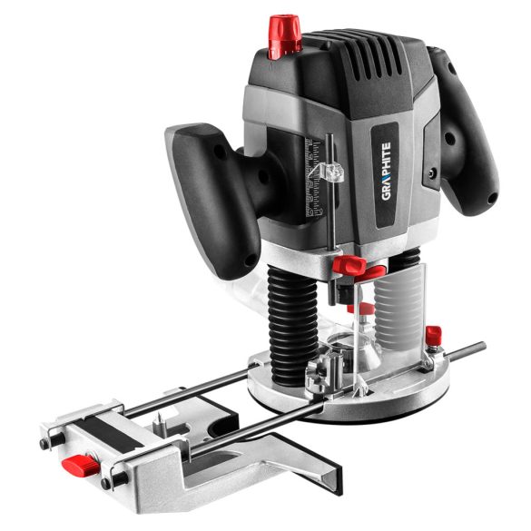 GRAPHITE Felsőmaró 1300W, 8-12mm, 11000-28000 min-1 3 év garanciával 59G717