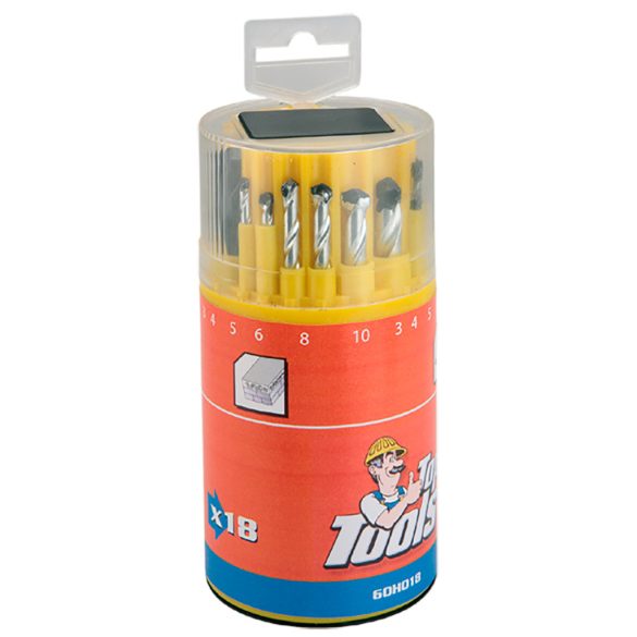 Top Tools FÚRÓKÉSZLET KOMBINÁLT VEGYES 18db 60H018