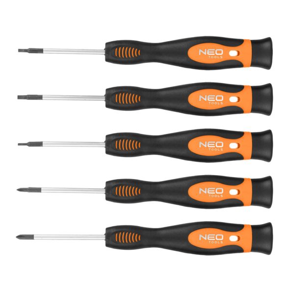 NEO TOOLS MŰSZERÉSZ, PRECÍZIÓS Csavarhúzó készlet 5db 04-224