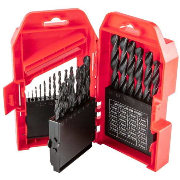 Top Tools Csigafúró készlet 25db, 1-13mm 60H725