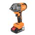 NEO TOOLS Akkus szénkefementes ütvecsavarozó, 1/2" (négyszög) Energy+, 18V, 850Nm, akku nélkül 3 év garanciával 04-608