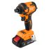 NEO TOOLS Akkus szénkefementes ütvecsavarozó 1/4"(hatszög), Energy+, 18V, Kompakt méret, 300NM, akku nélkül! 3 év garanciával 04-612