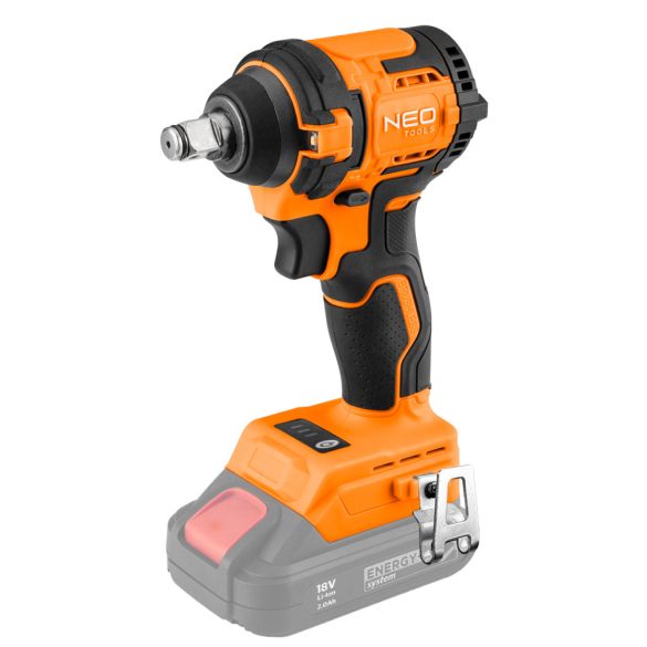 NEO TOOLS Akkus szénkefementes ütvecsavarozó 1/2"(négyszög), Energy+, 18V, Kompakt méret, 350NM akku nélkül! 3 év garanciával 04-613