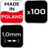 NEO TOOLS Hézagoló-, fugakereszt körmerevítéssel 1,0mm, 100db 61-113