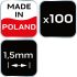 NEO TOOLS Hézagoló-, fugakereszt körmerevítéssel 1,5mm, 100db 61-114