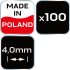 NEO TOOLS Hézagoló-, fugakereszt körmerevítéssel 4,0mm, 100db 61-117