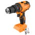NEO TOOLS Akkus szénkefementes fúró, csavarozó, ütvefúró, Energy+, 18V Kompakt méret, 13mm fém tokmány, akku nélkül 3 év garanciával 04-619