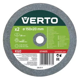 VERTO KÖSZÖRŰKORONG 150mm 2db 61H605