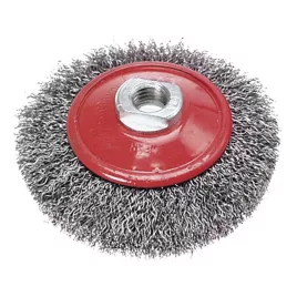 VERTO DRÓTKORONG TÁNYÉRKEFE HULLÁMOS 100mm M14 62H112