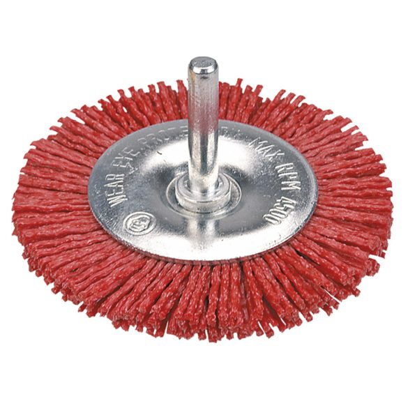 VERTO Műanyagszálas nylon körkefe 75mm csapos 62H712