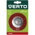 VERTO Műanyagszálas nylon körkefe 75mm csapos 62H712