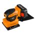 NEO TOOLS Akkus szénkefementes rezgőcsiszoló, Energy+, 18V, 3 cserélhető talppal, akku nélkül 3 év garanciával 04-623