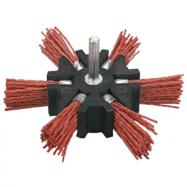 VERTO Műanyagszálas nylon körkefe 100mm csapos 62H720