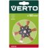 VERTO Műanyagszálas nylon körkefe 100mm csapos 62H720