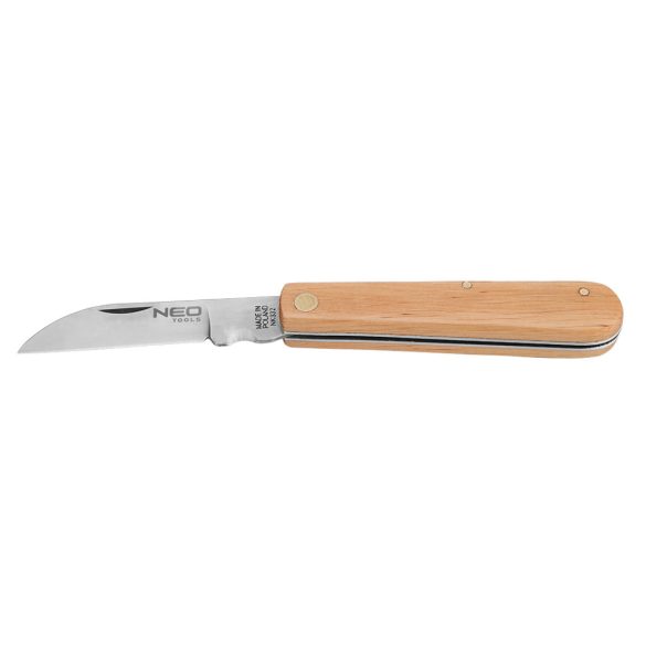 NEO TOOLS Összecsukható kés fa nyéllel 63-015