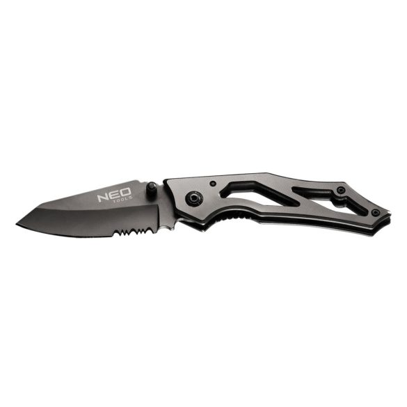 NEO TOOLS Összecsukható kés, titanium, 16,7cm, penge: 7cm, súly 60 g, összecsukott 105mm 63-025