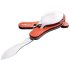 NEO TOOLS Tábori kemping zsebkés, 10cm, evőeszköz funkció, alumínium 63-027