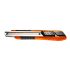 NEO TOOLS Törhető pengés kés 18mm, puha markolat, fém vezetősín 63-060