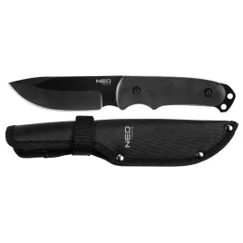   NEO TOOLS Taktikai kés, full-tang, 22cm, rozsdamentes acél, penge:10.8cm 63-108