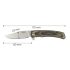 NEO TOOLS Összecsukható kés 17.5cm, rozsdamentes acél, penge: 8cm, a penge hosszabbítható 63-114