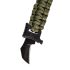 NEO TOOLS Túlélő karkötő 5 az 1-ben: 3.5m paracord(250kg-ig), kovakő, iránytű, kés, síp, zöld, szélessége 26mm 63-140