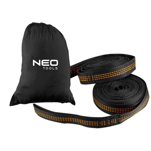 NEO TOOLS Függőágy hosszabbító hevederek 2dbx2,5 m, szemes, 200kg 63-141