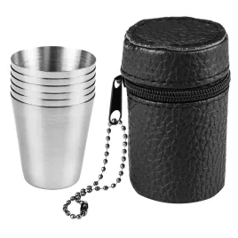   NEO TOOLS Kemping pohárkészlet, rozsdamentes, 6db, tokkal 63-173