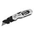 NEO TOOLS Trapézpengés kés, összecsukható, alu házas, 1+3 penge, 2 db csavarhúzóbittel 63-705