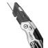 NEO TOOLS Trapézpengés kés, összecsukható, alu házas, 1+3 penge, 2 db csavarhúzóbittel 63-705