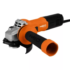   NEO TOOLS Sarokcsiszoló, 1000W, 125mm, fordulatszám szabályzó,3m-es gumikábel, 2 állású markolat, gyorszáras rögzítőanya 3 év garanciával 04-716
