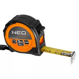   NEO TOOLS Mérőszalag 3m / 19mm, mágneses, dupla fékes 67-113-1