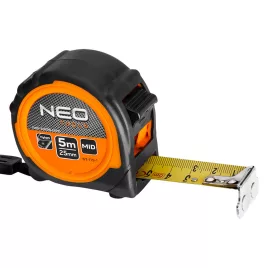   NEO TOOLS Mérőszalag 5m / 25mm, mágneses, dupla fékes 67-115-1