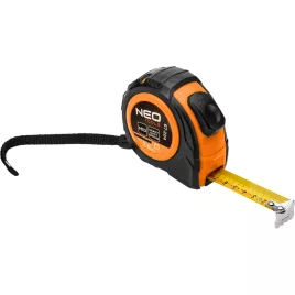   NEO TOOLS Mérőszalag 7,5 m/25 mm, acél, autostop + rögzítő 67-224